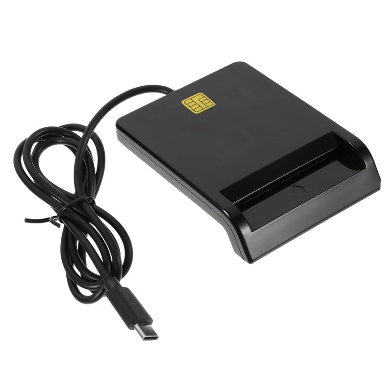 TOPPERFUN Multi-Function USB Smart Card Reader, Reader for DNI, ATM, IC, ID, CAC, SIM, Smart Card, SIM and CAC Compatible with Windows/Vista, X10.3.x+(Type-C) - Image 1